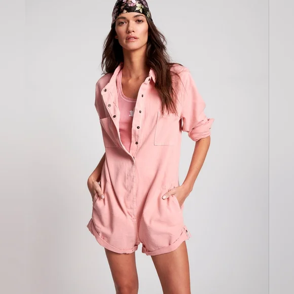 SOLD NWT $199 One Teaspoon Blush Prophecy Jumpsuit XS - Picture 2 of 4